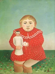 Tyttö nuken kanssa, n. 1892 tai n. 1904-05